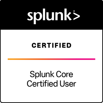 Splunk User certifiation badge