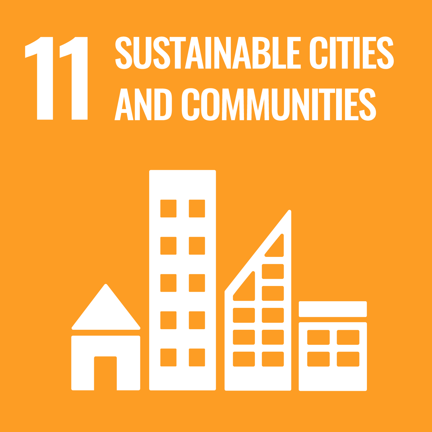 Sustainable Development Goal Icon #11 (Sustainable Cities and Communities)